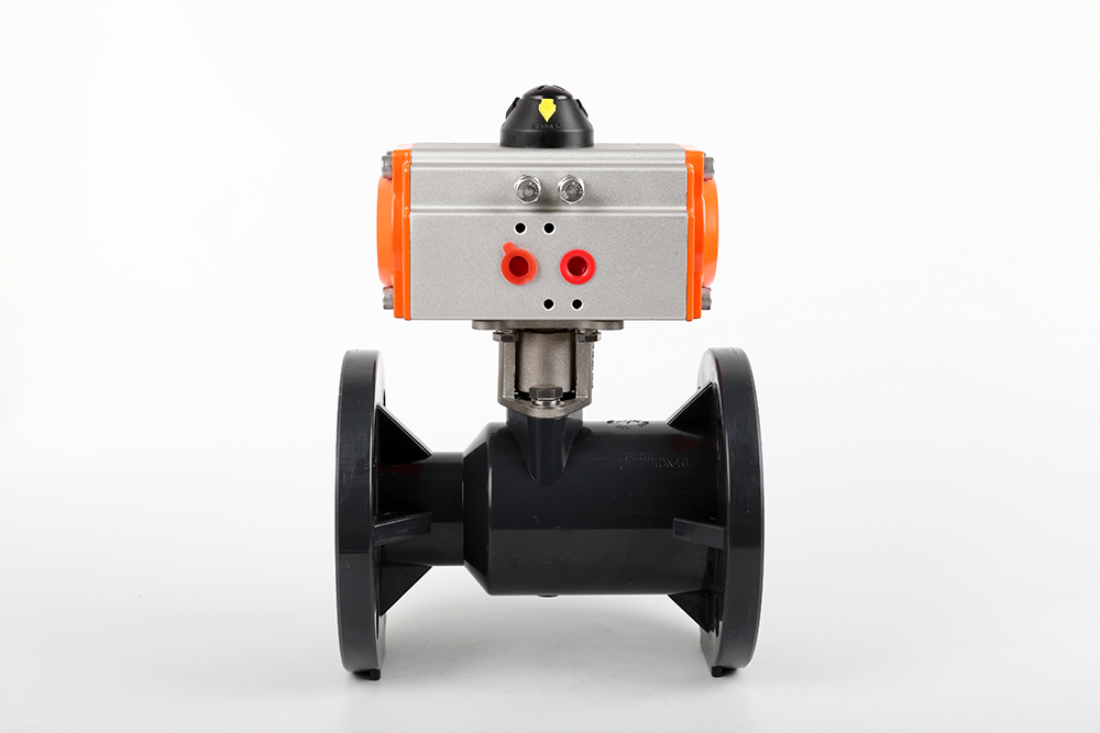 全椒气动法兰一体球阀